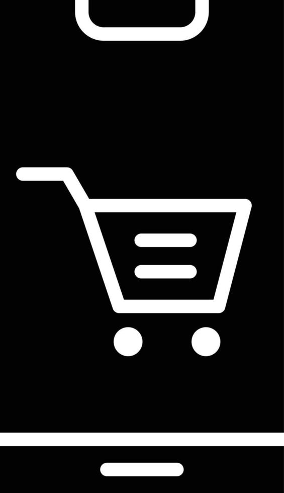 Mobile Shopping Vector Icon Design Illustration