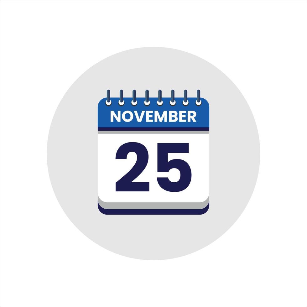 Calendar date icon. day of the month icon. Event schedule date. Appointment time. Planner agenda, calendar month november schedule and Time planner. Day reminder. Vector ICON