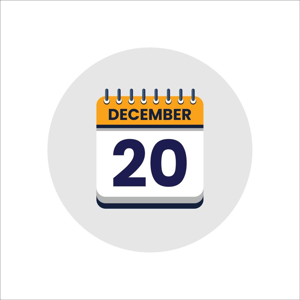 icono de fecha del calendario. icono del día del mes. fecha del programa del evento. hora de la cita. agenda del planificador, calendario del mes calendario de diciembre y planificador de tiempo. recordatorio del día. icono de vectores