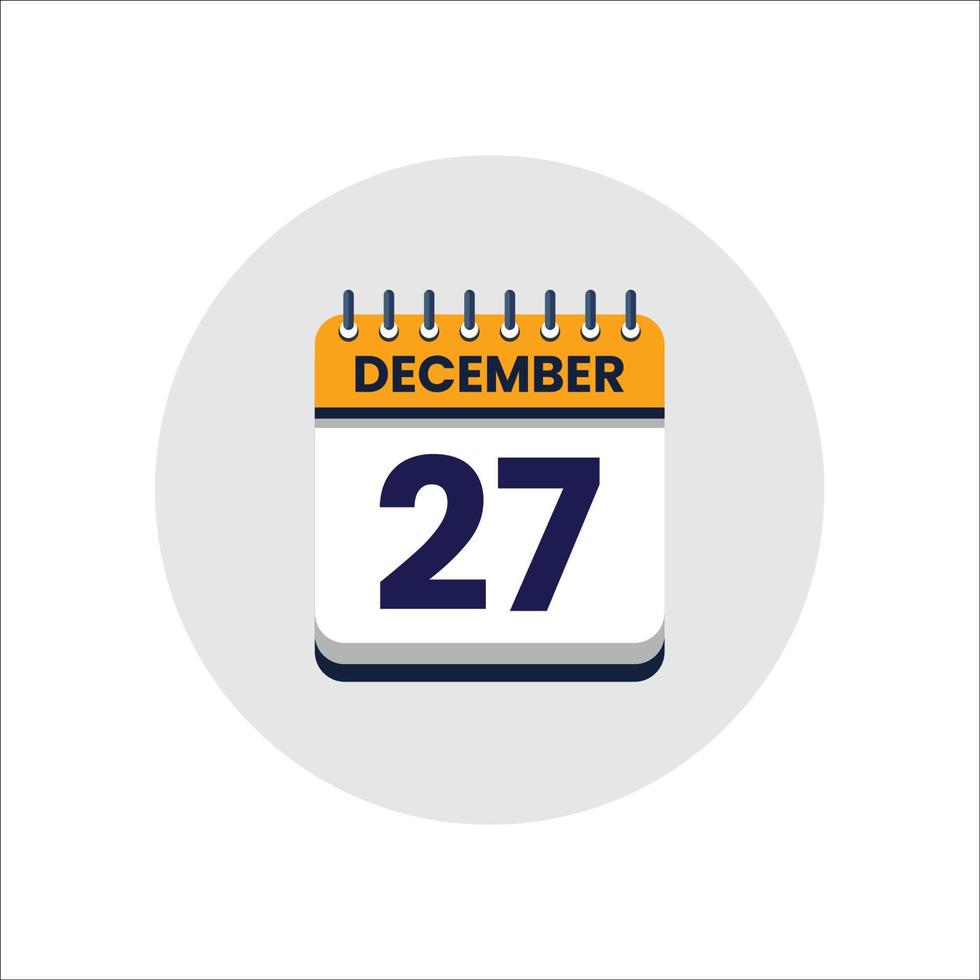 icono de fecha del calendario. icono del día del mes. fecha del programa del evento. hora de la cita. agenda del planificador, calendario del mes calendario de diciembre y planificador de tiempo. recordatorio del día. icono de vectores