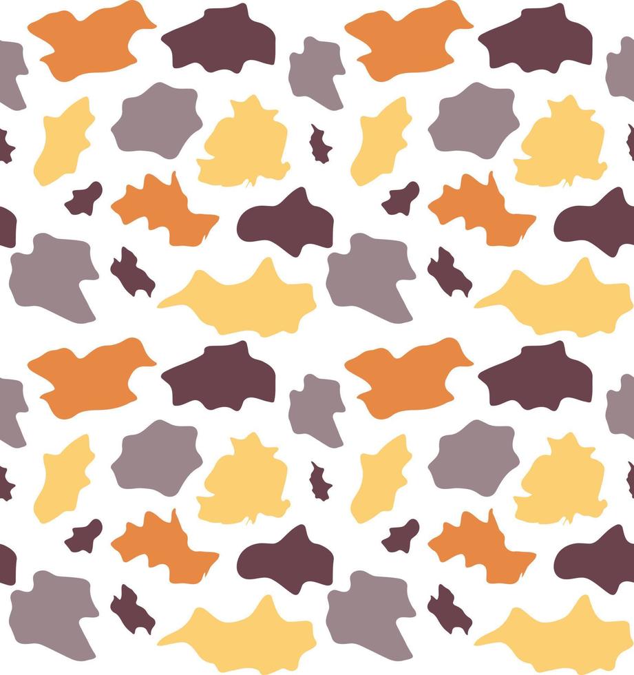 abstract autumn background seamless pattern leaves vector image orange yellow and brown spots