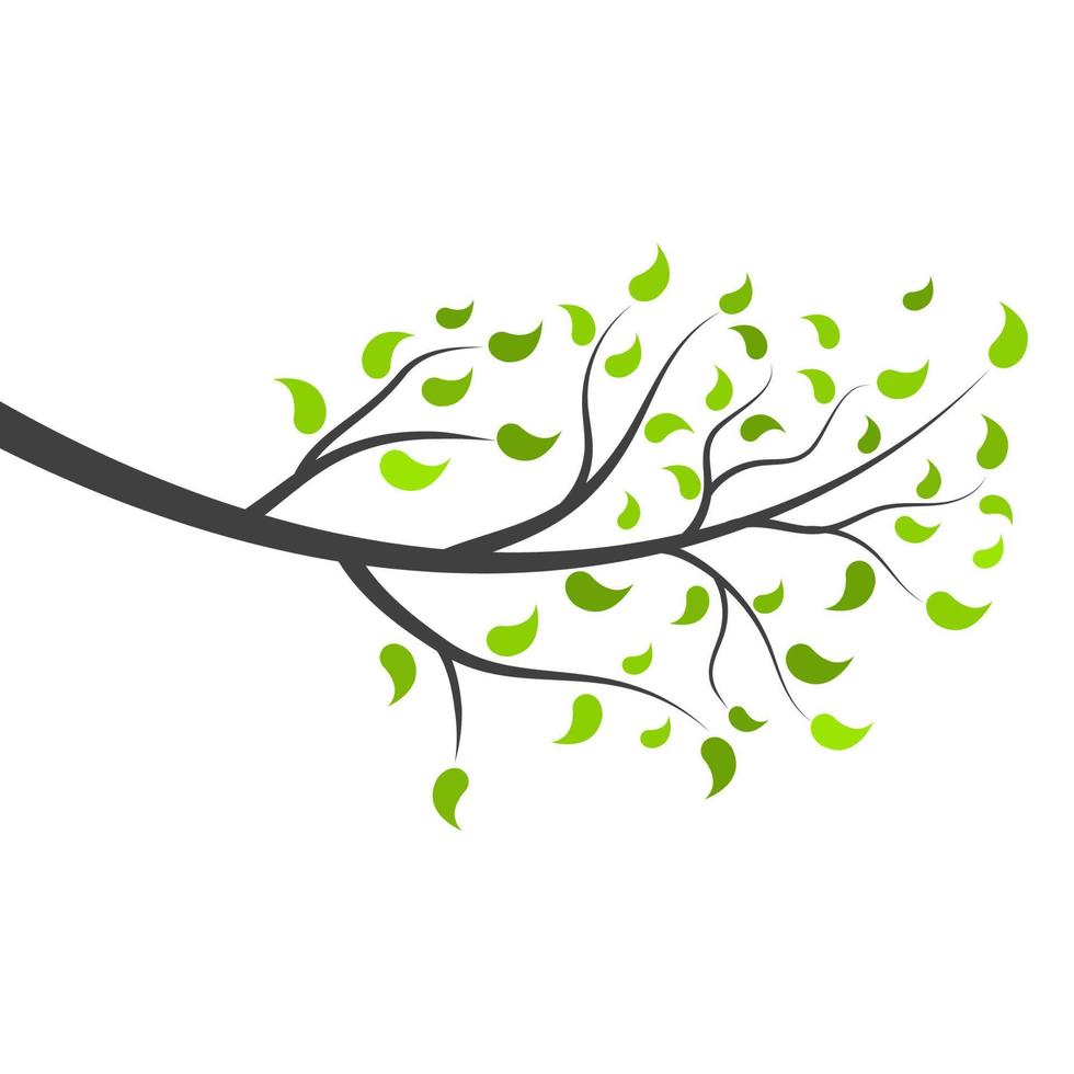 Tree branch vector ilustration design