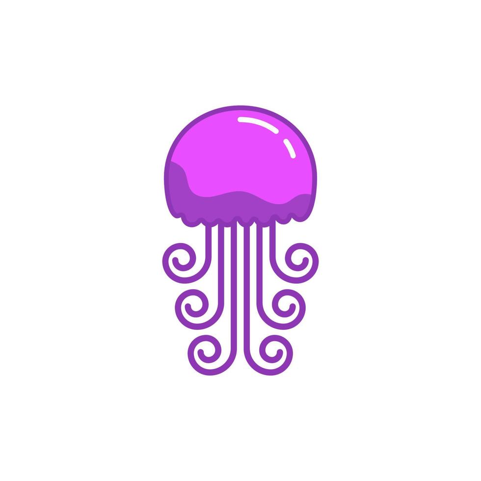 jelly fish Vector icon design illustration