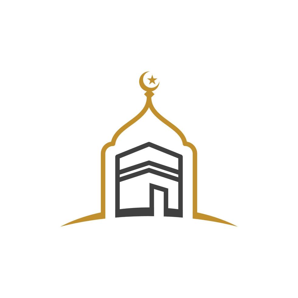 kaaba vector illustration icon