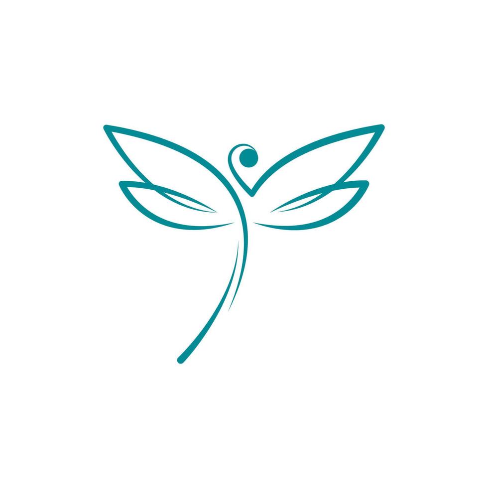 Dragonfly illustration icon vector