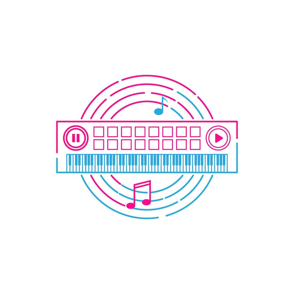 Piano Music Icon Vector illustration design