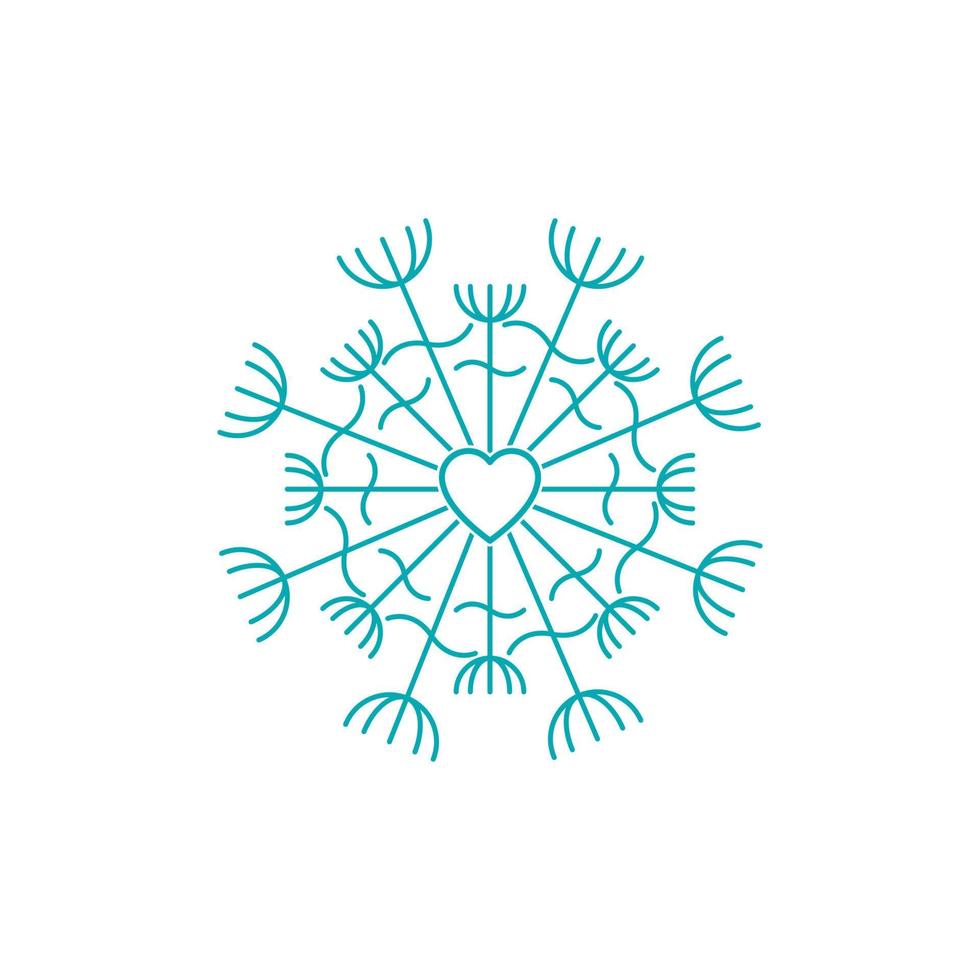 Dandelion vector icon design