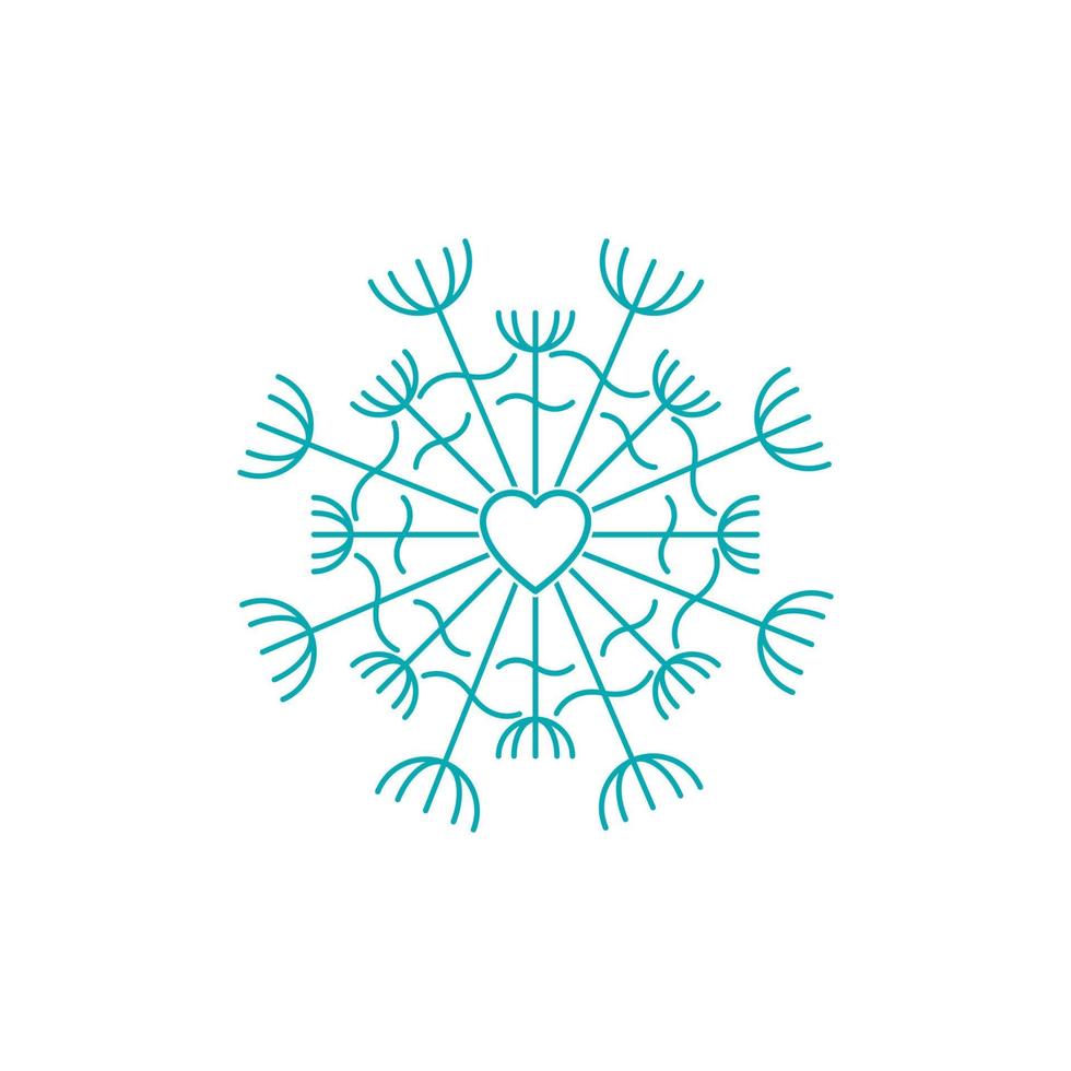 Dandelion vector icon design