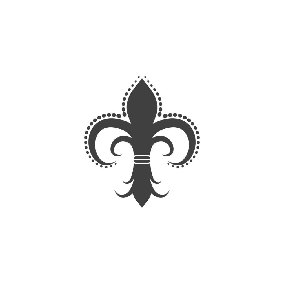 diseño de icono de vector de flor de lis
