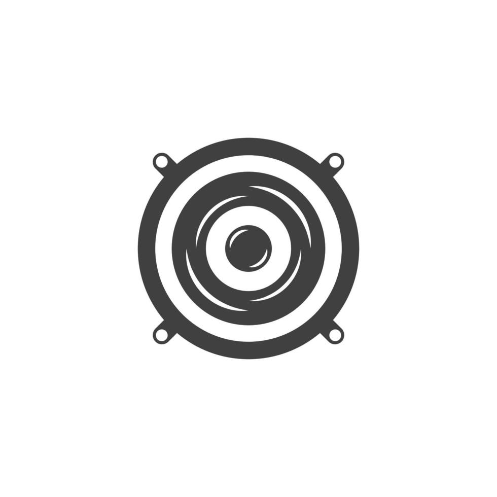Speaker waves vector illustration design