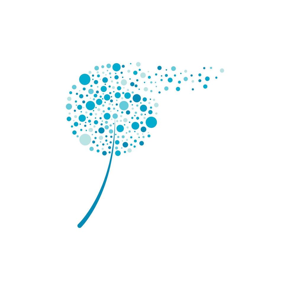 Dandelion vector icon design