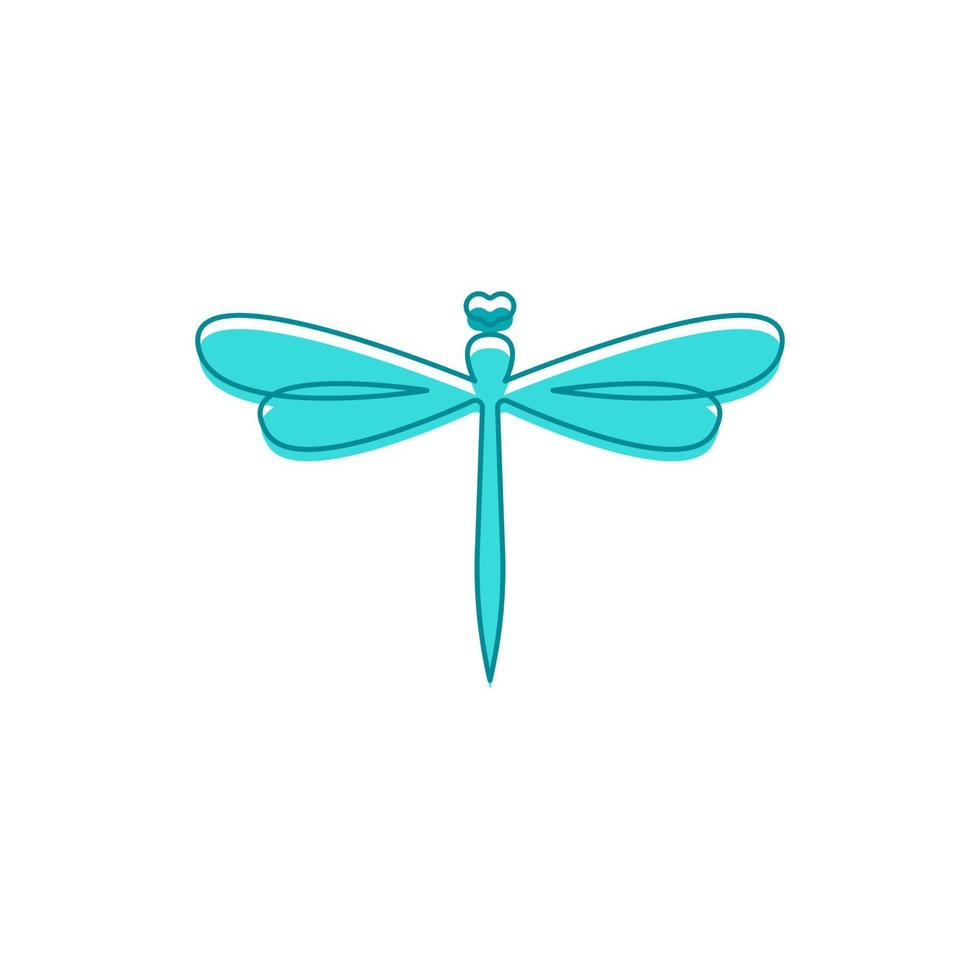 Dragonfly illustration icon vector
