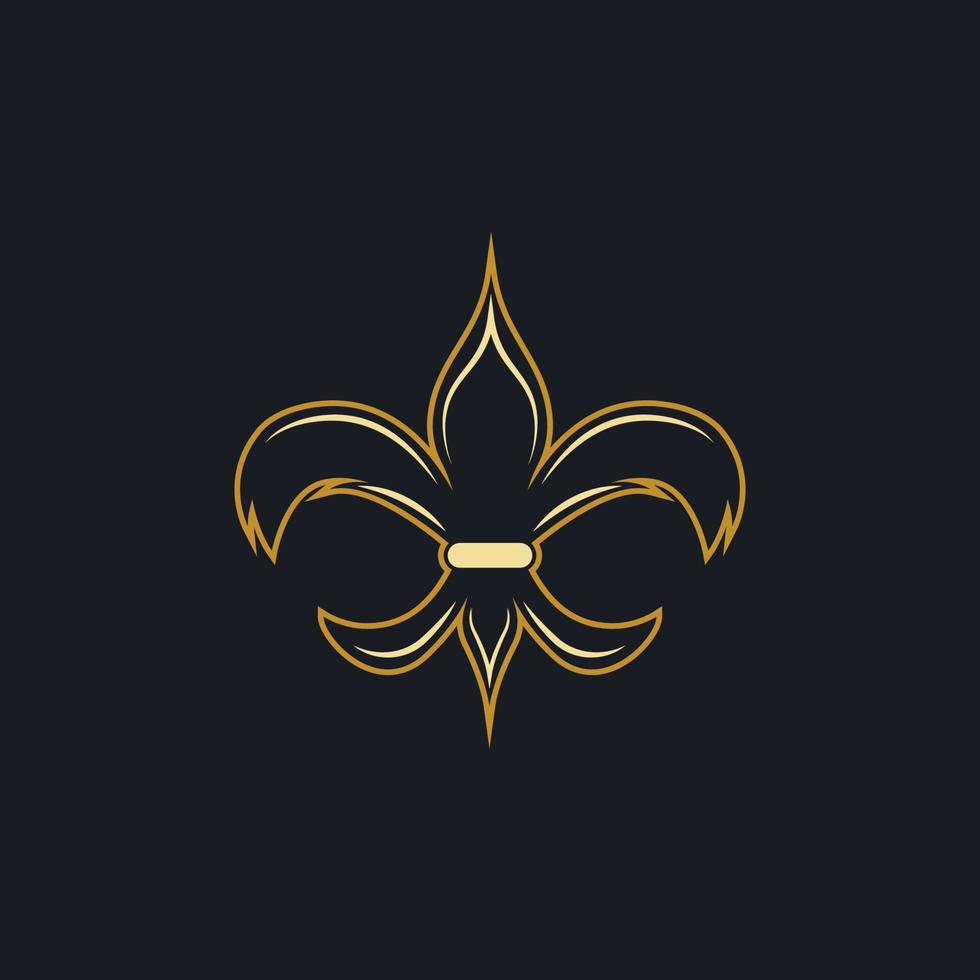 Fleur de lis vector icon design