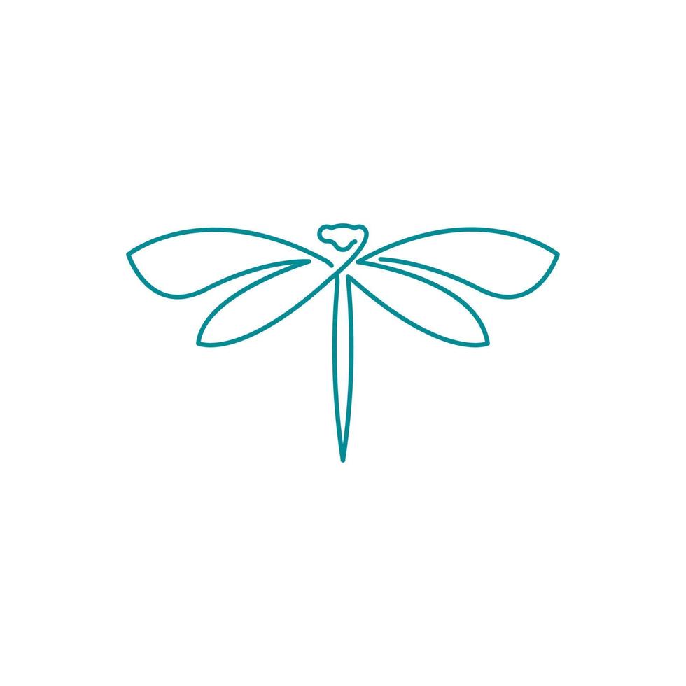 Dragonfly illustration icon vector
