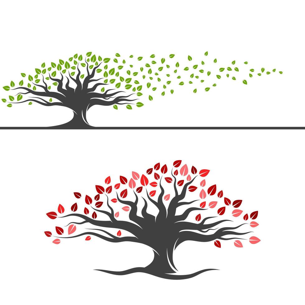 kids tree logo Vector icon design illustration