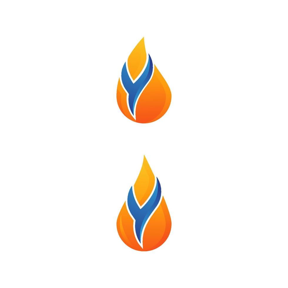 ilustración de icono de vector de fuego de llama caliente