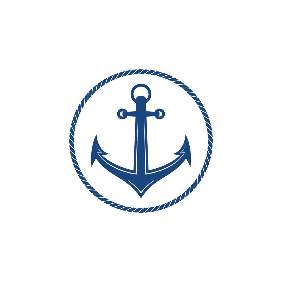 Anchor icon Logo Template vector