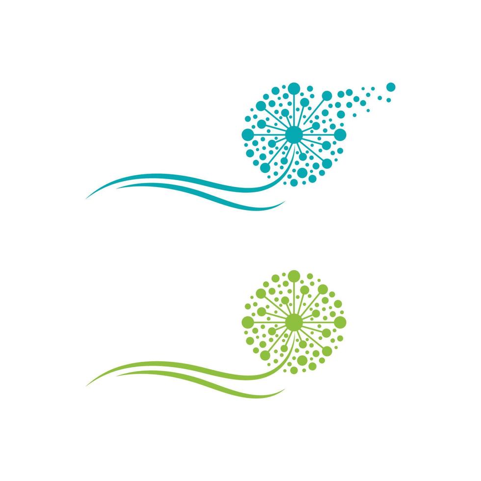 Dandelion vector icon design