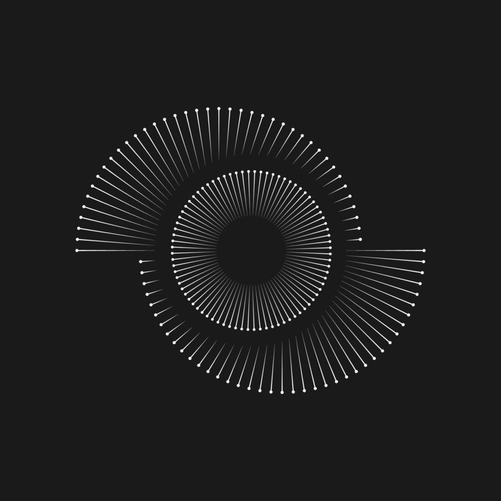 halftone circle dots vector