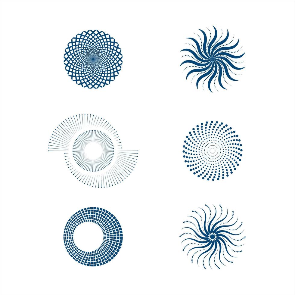 halftone circle dots vector