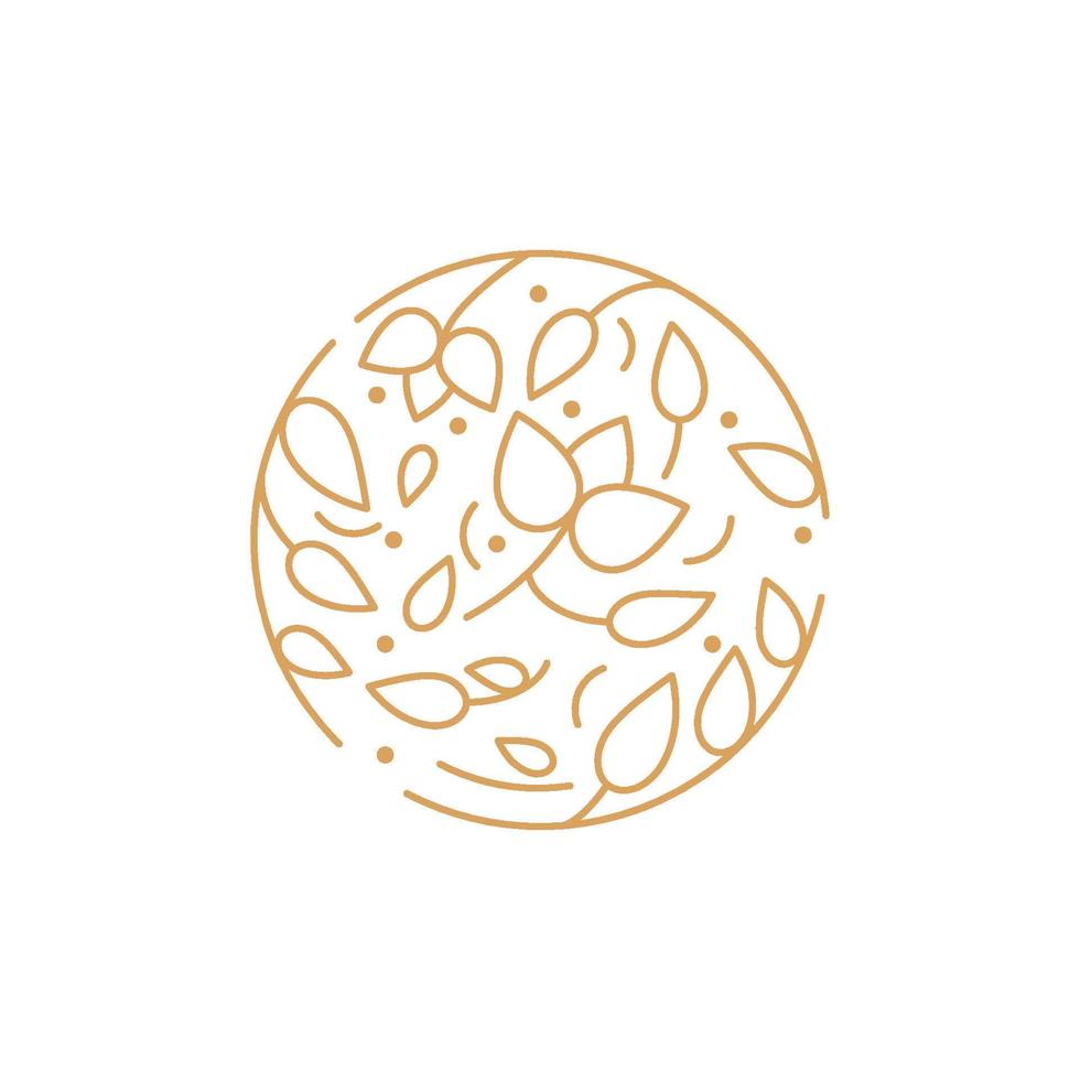 Beauty florist vector icon