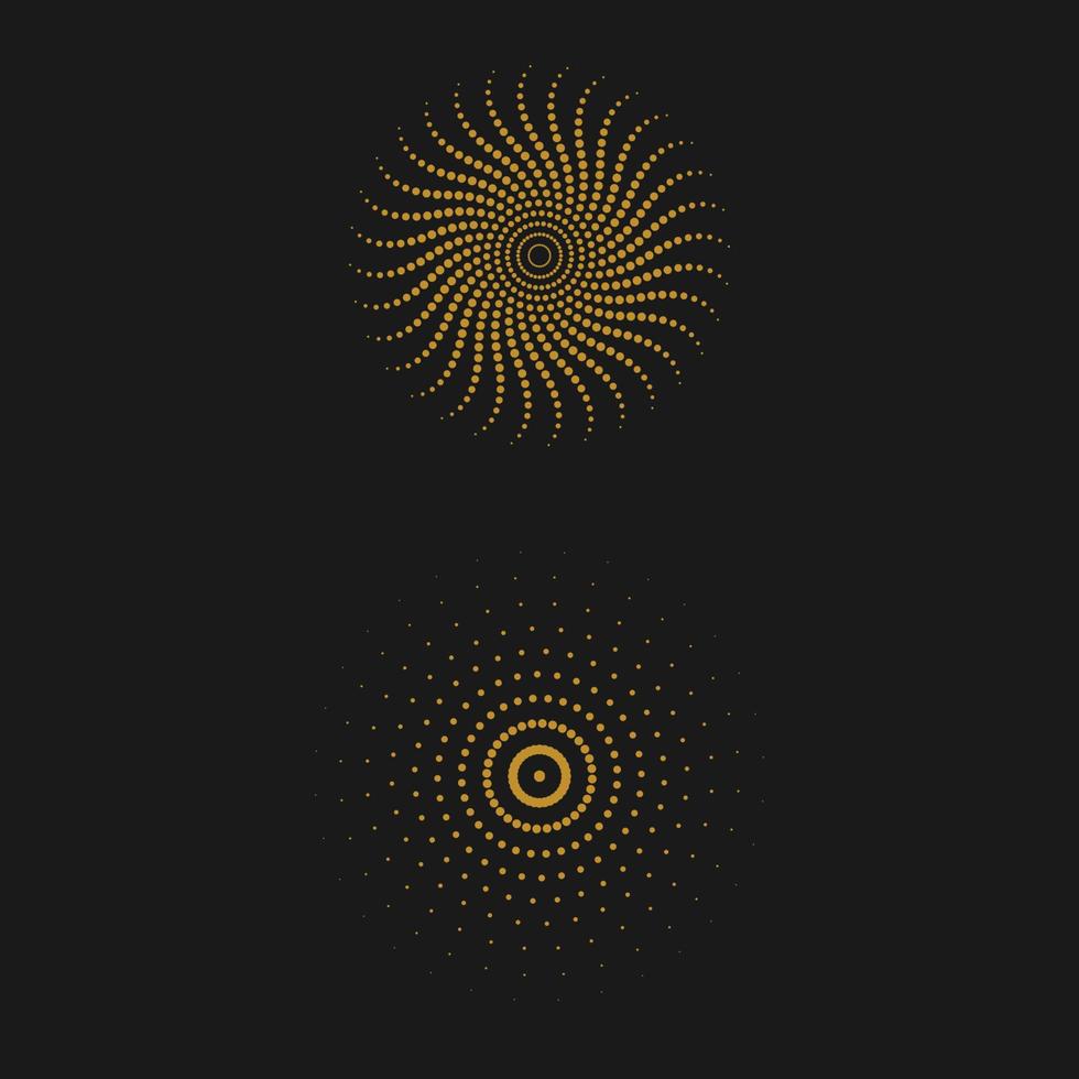 halftone circle dots vector