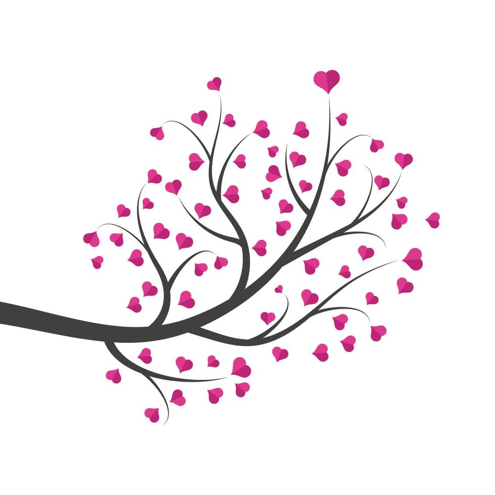 Tree branch vector ilustration design