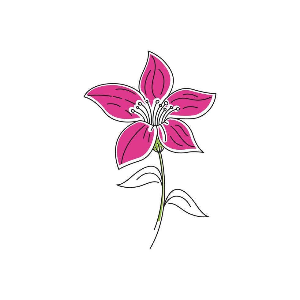 diseño de icono de vector de flor