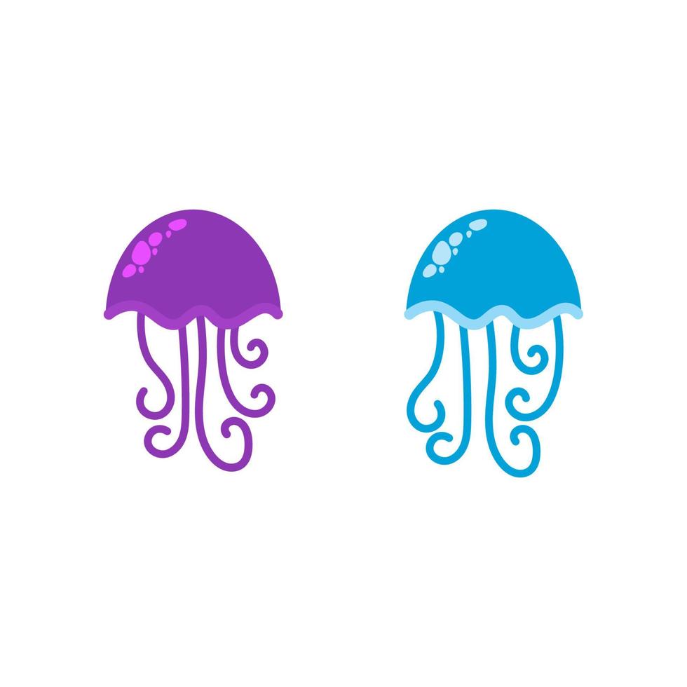 jelly fish Vector icon design illustration