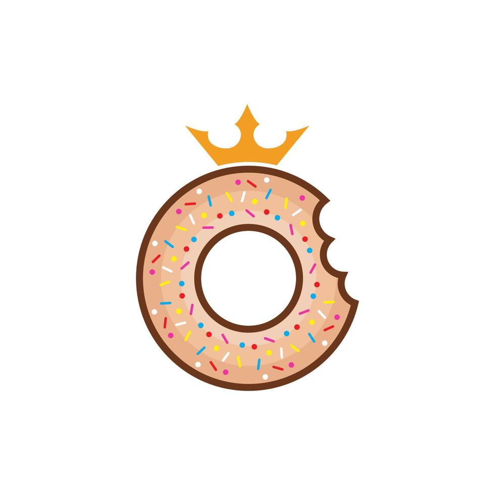 Ilustración de diseño de icono de vector de donut