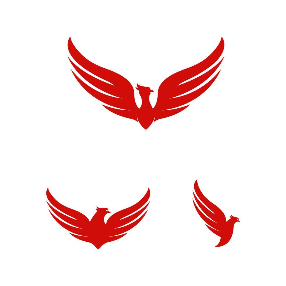 Falcon wing icon Template vector