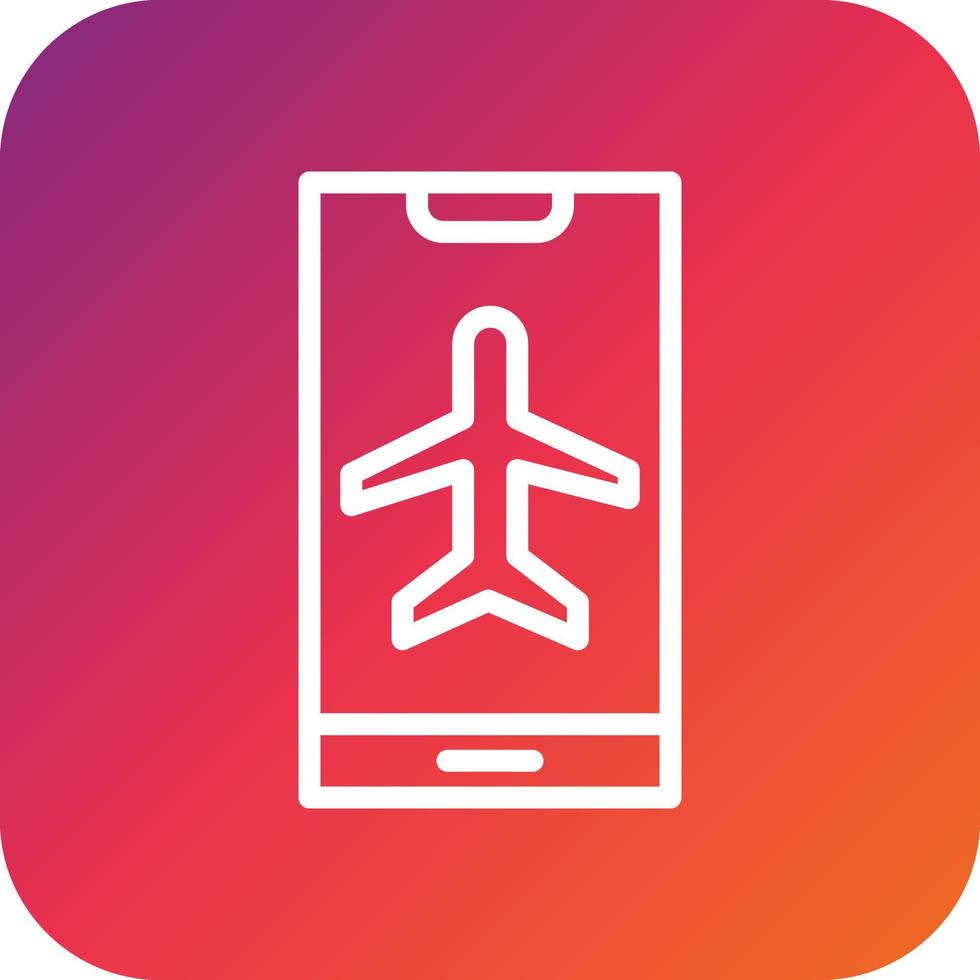 Airplane Mode Vector Icon Design Illustration
