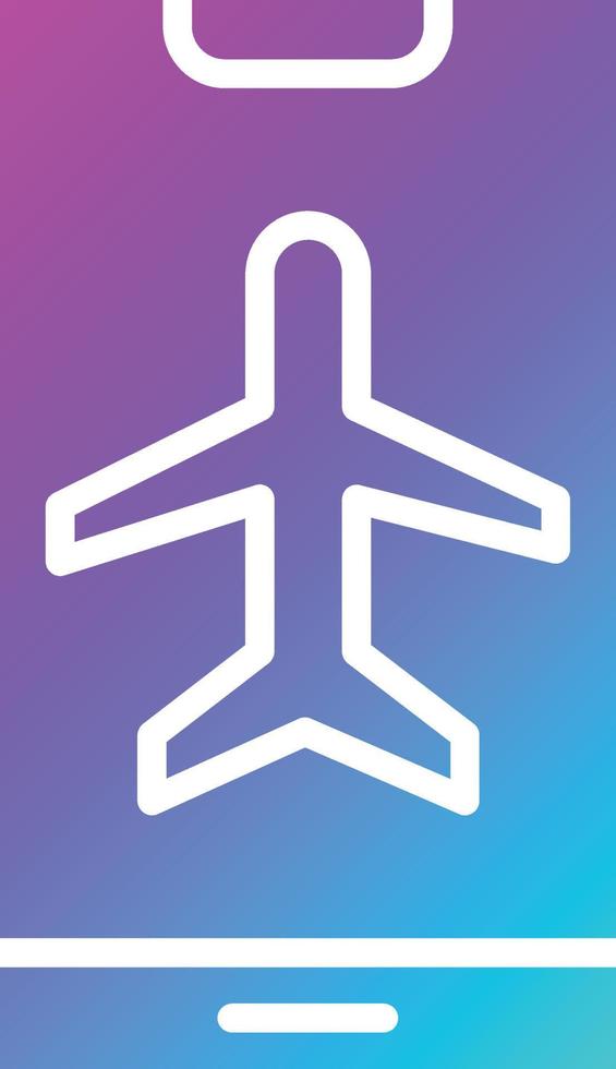 Airplane Mode Vector Icon Design Illustration