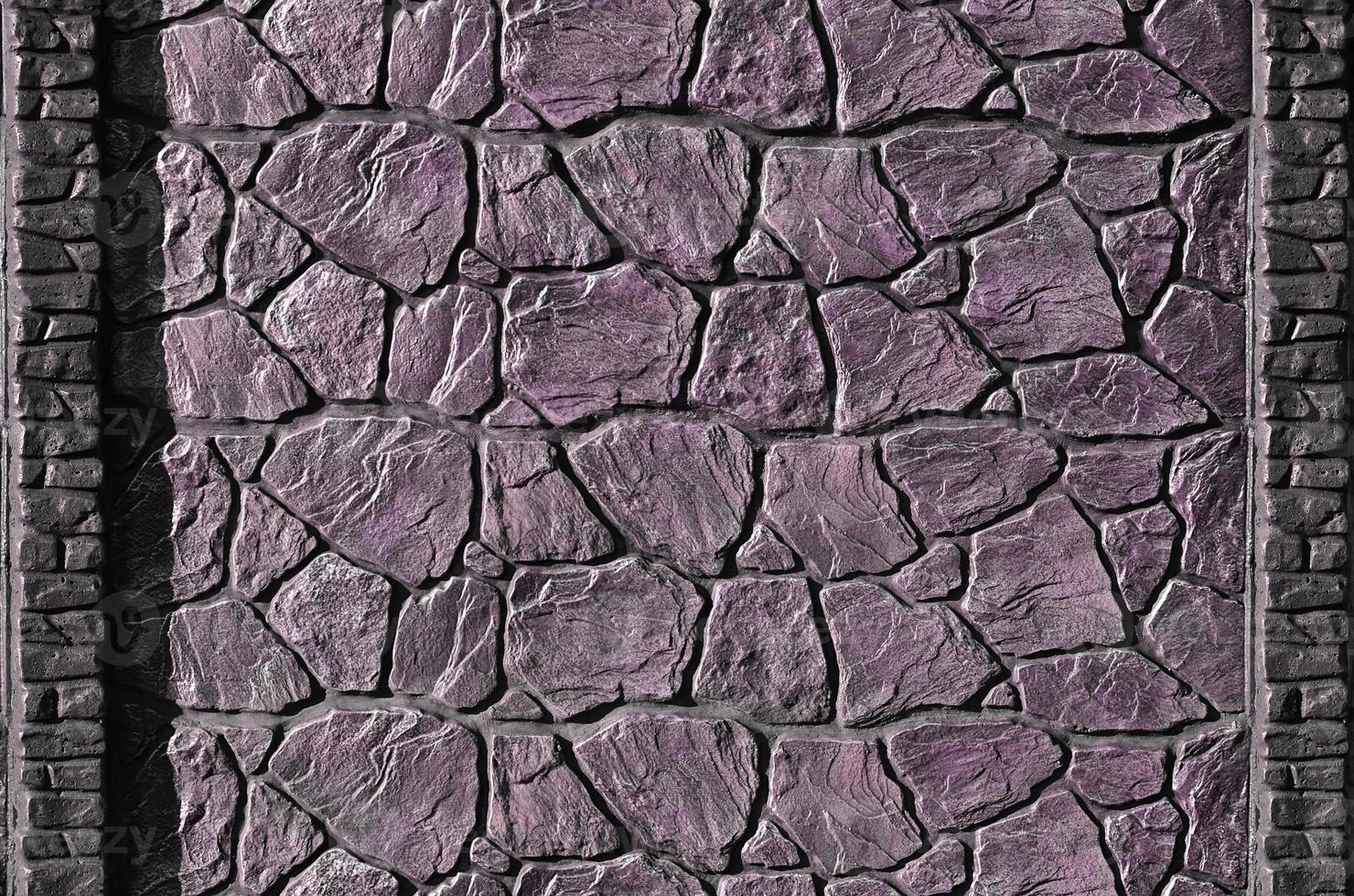Stone fence texture photo