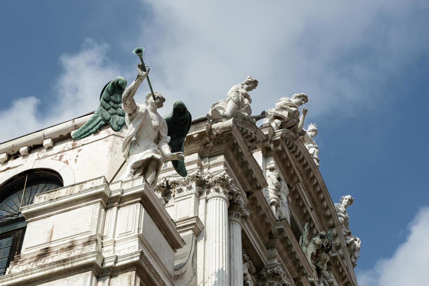 Venice, Italy, 2014. Statues on the roof of Santa Maria del Giglio Venice photo