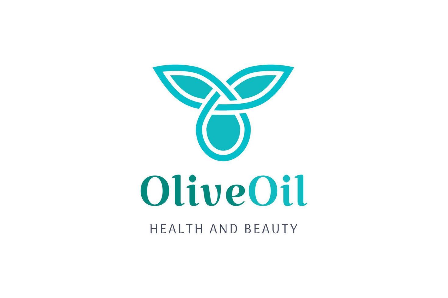 logotipo de aceite de oliva simple vector