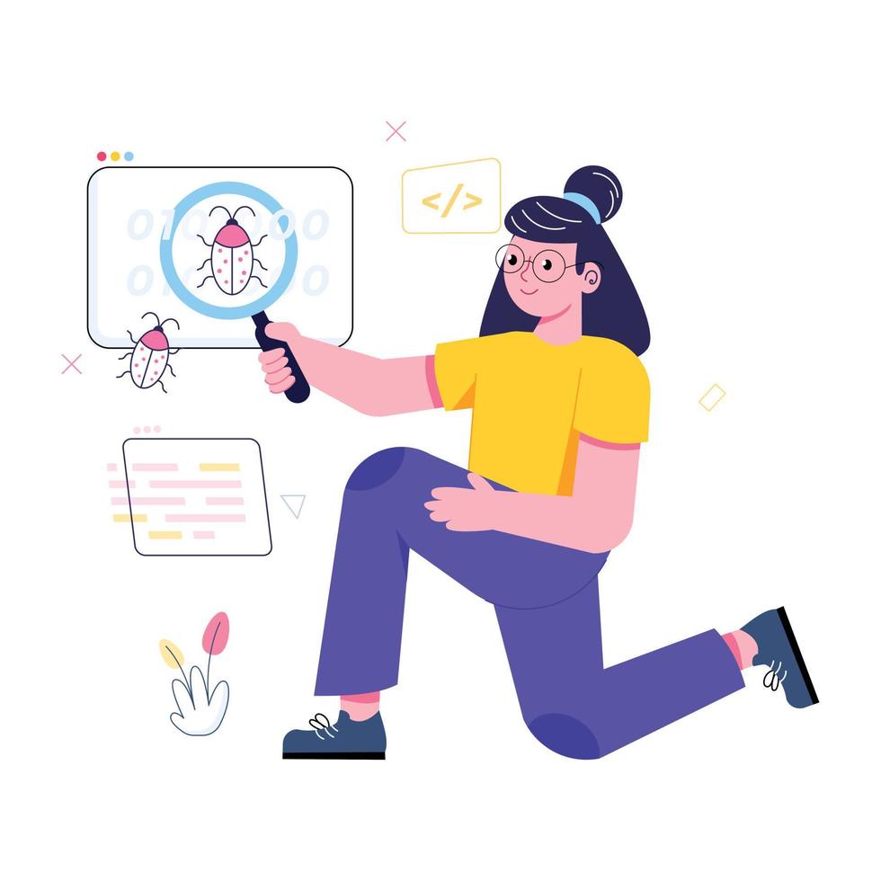 Pack of Teamwork Flat Illustrations vector