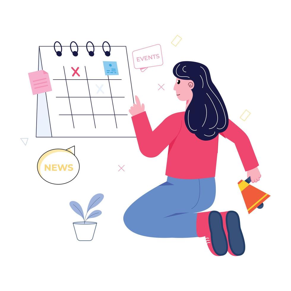 Pack of Teamwork Flat Illustrations vector
