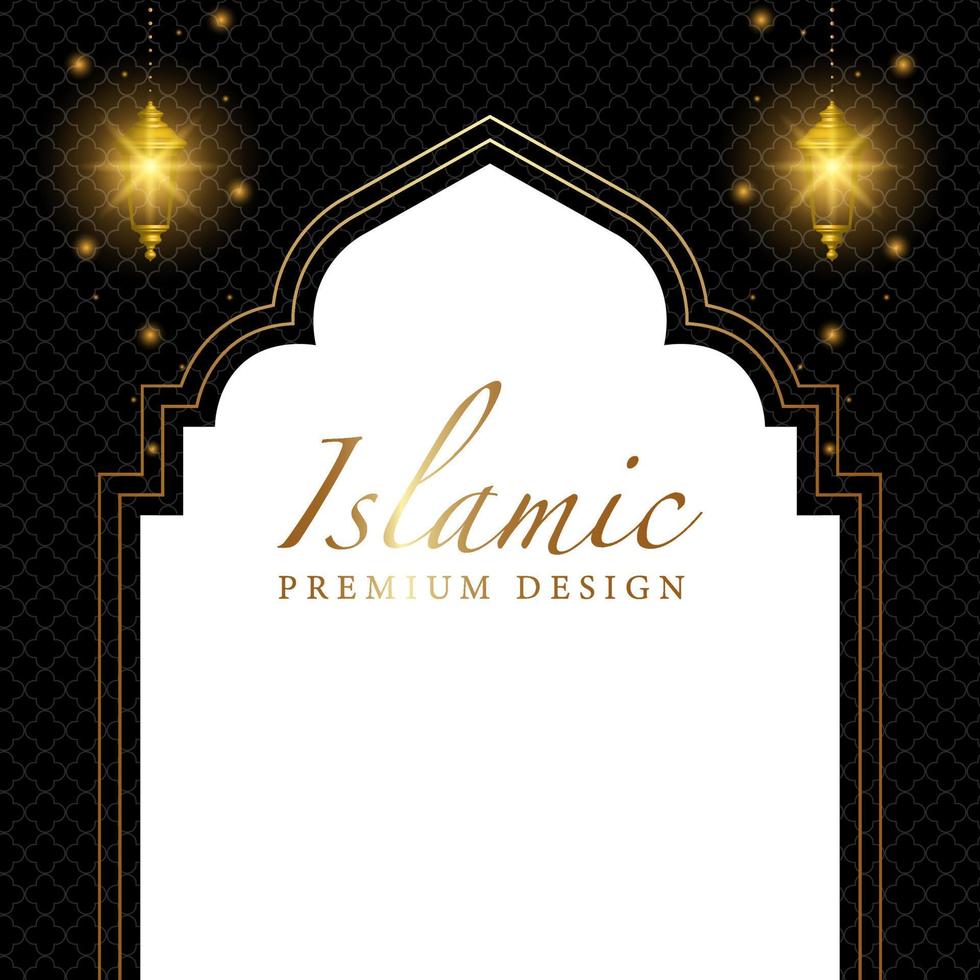 Ramadan Kareem Greeting Islamic Illustration Background vector design