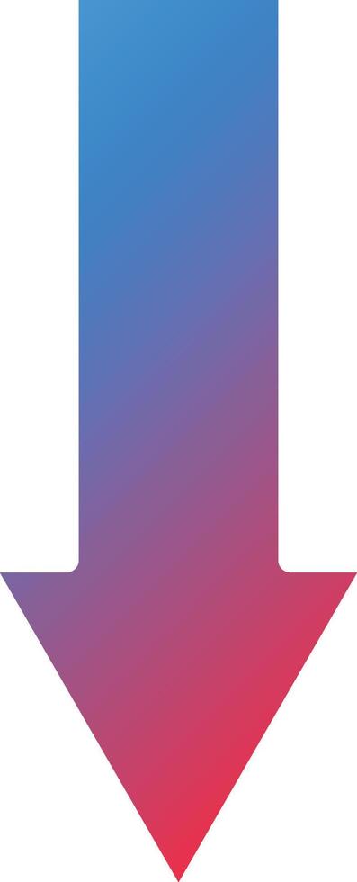 Down Arrow Icon Style vector