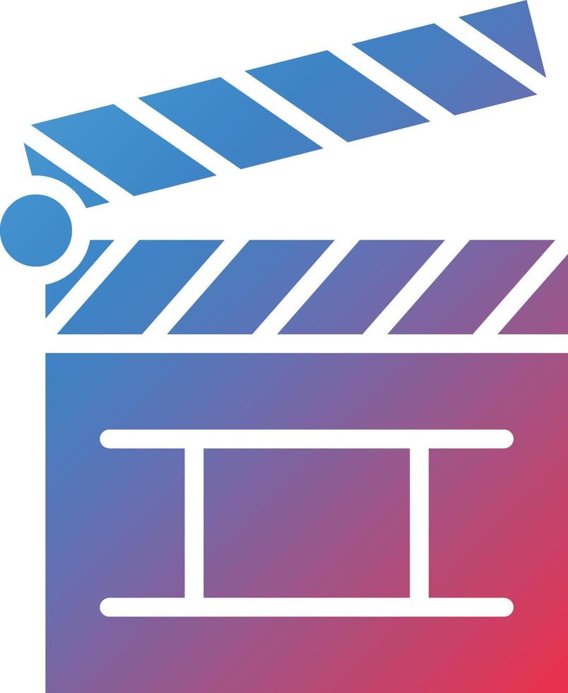 Clapper Board Icon Style vector