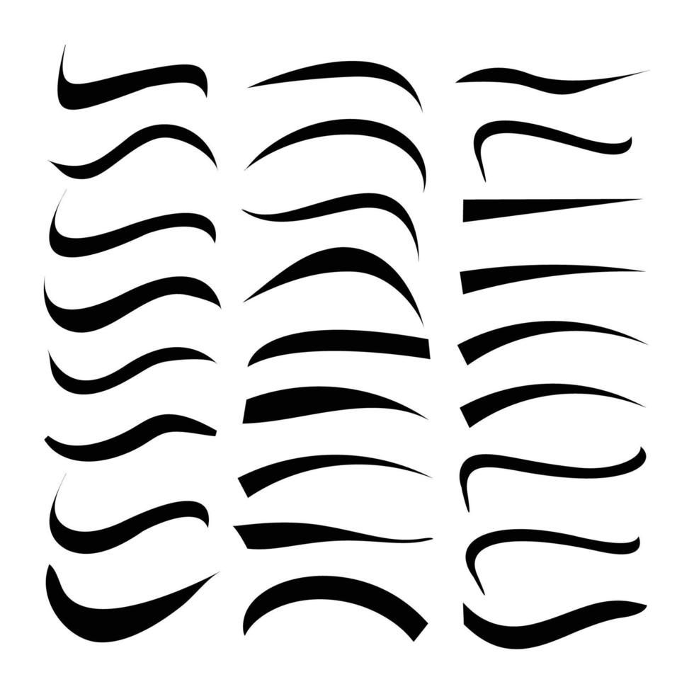 Text tail typography Swoosh baseball Sign vector