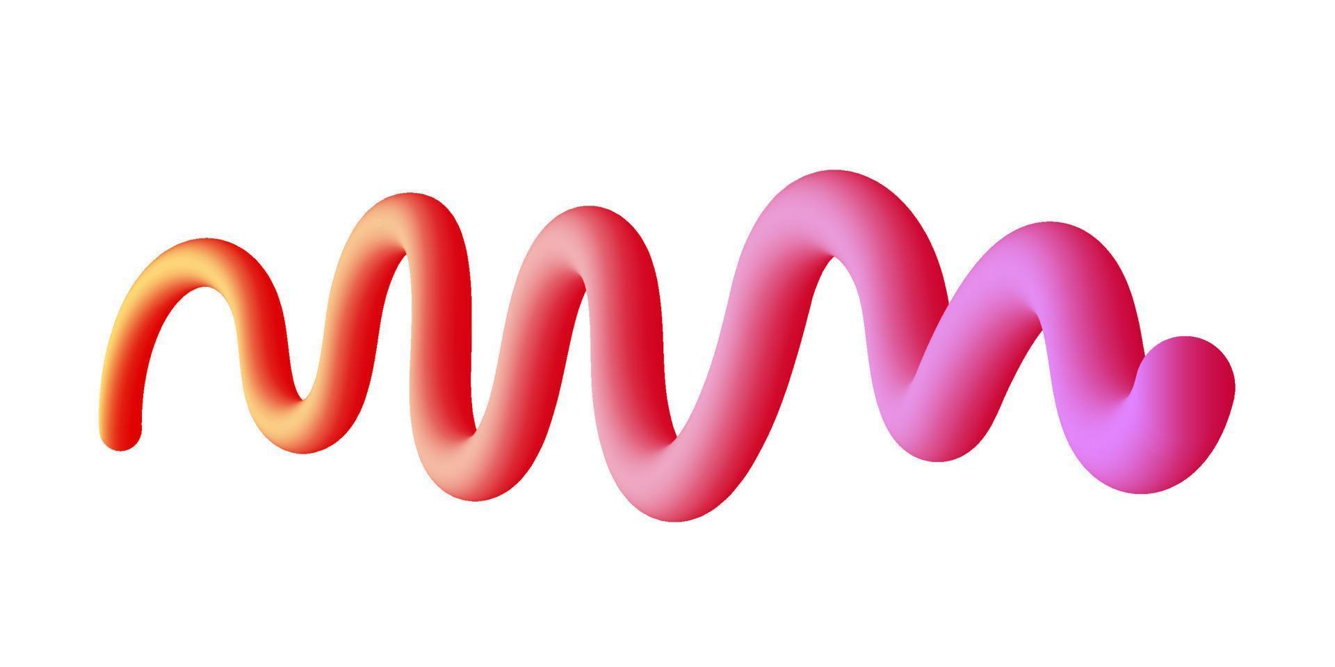 3d gradient shape element clipart vector