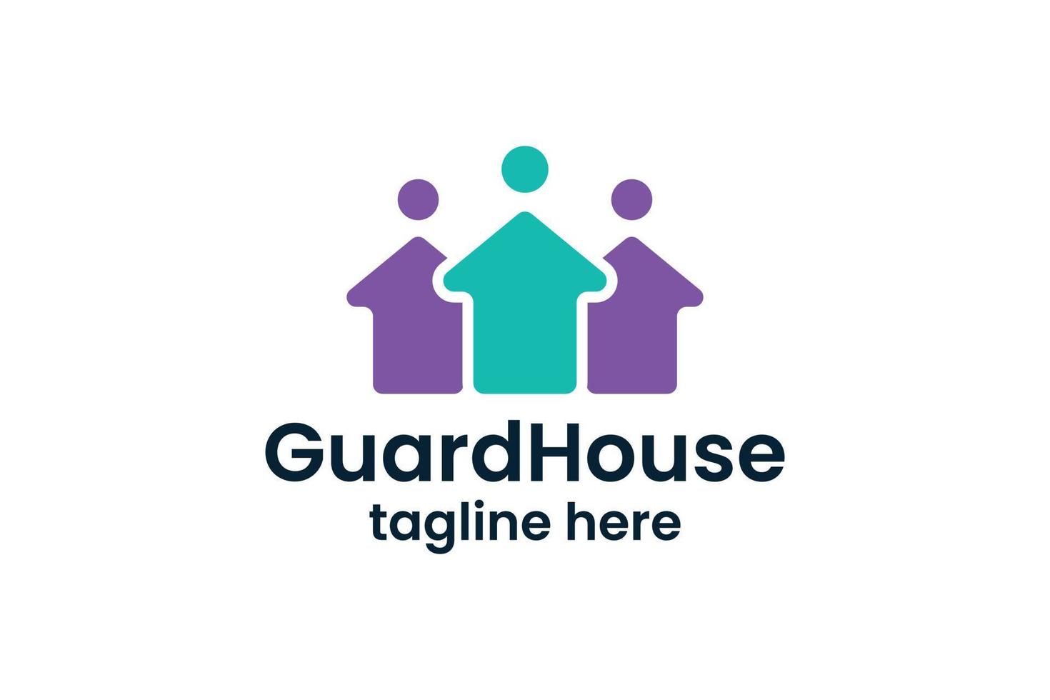 Guard house logo design inspiration vector