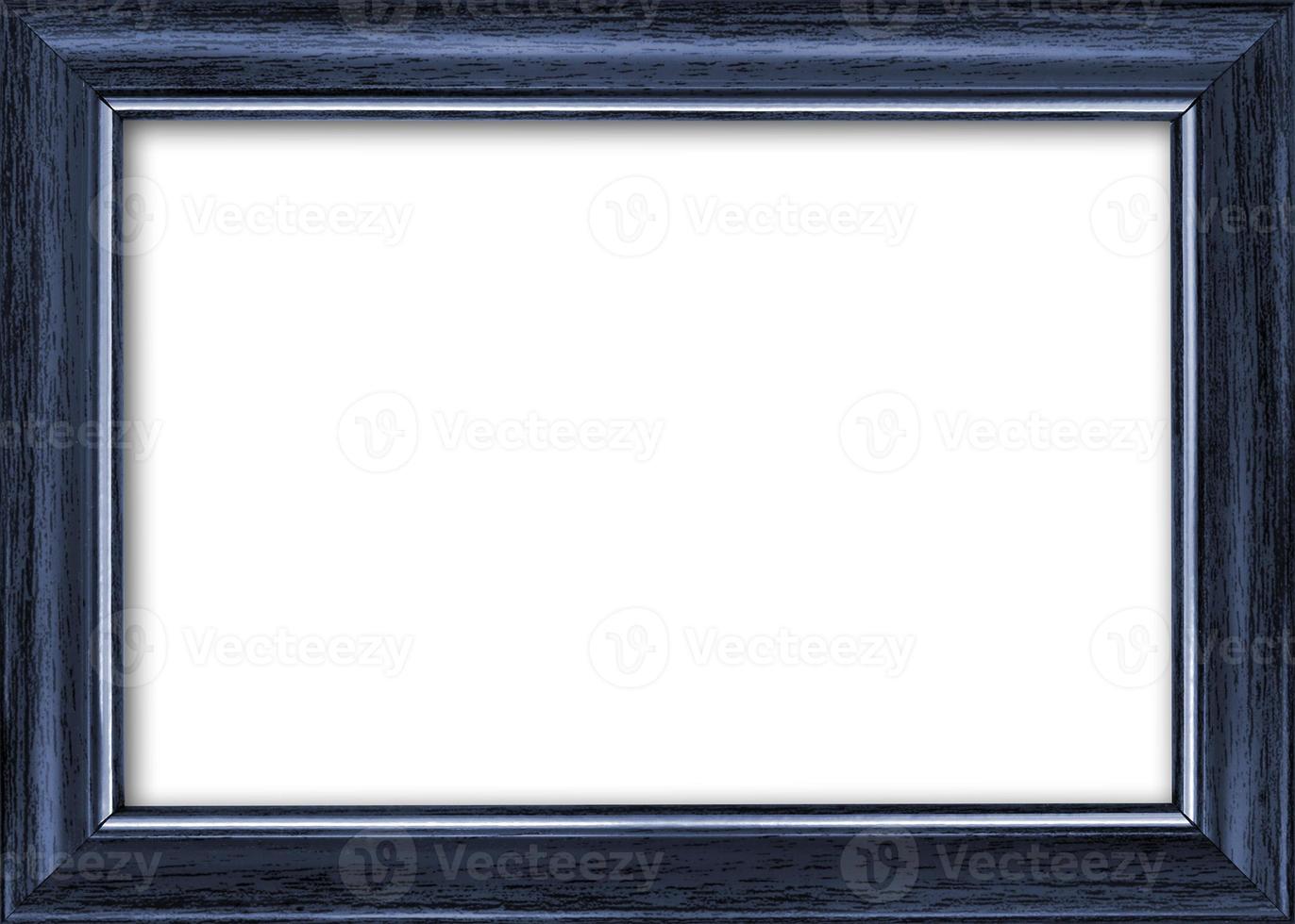 Empty picture frame with a free place inside, isolated on white photo