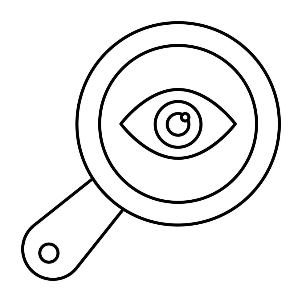 Perfect design icon of search eye vector