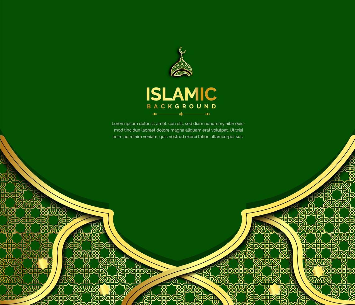 Luxury ornamental mandala background with Arabic Islamic east pattern style vector