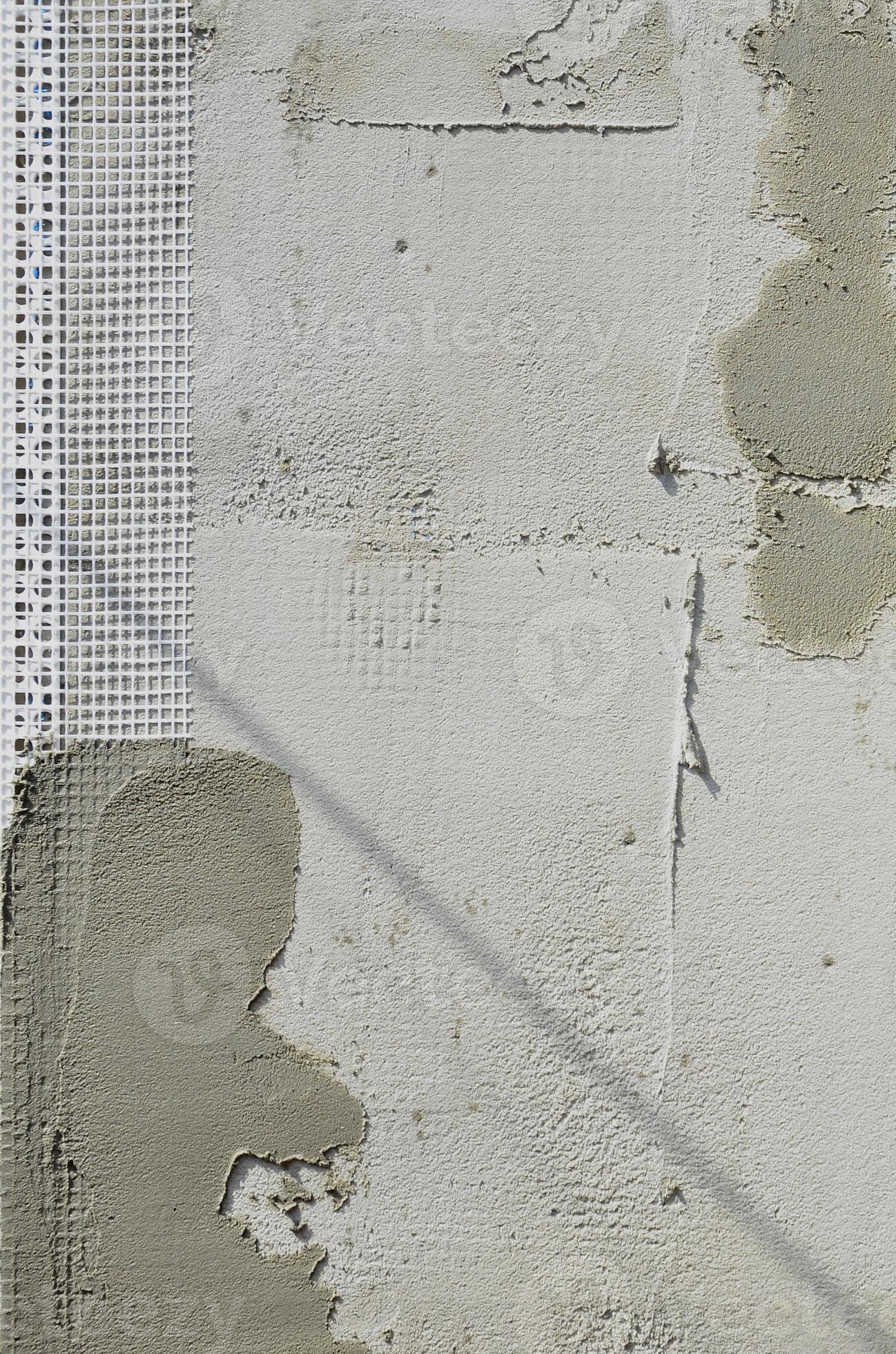 The texture of the wall, covered with gray polystyrene foam plates