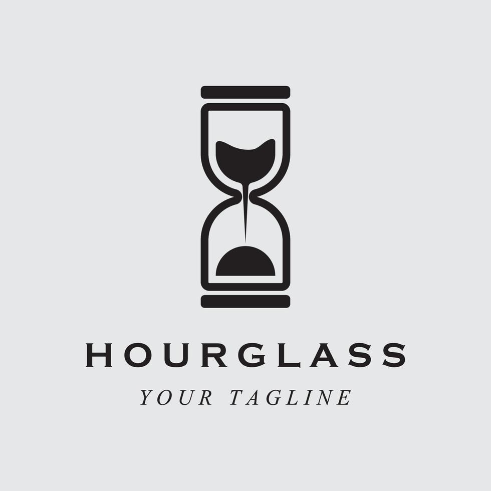 vintage hourglass logo vector with slogan template 12762709 Vector Art ...