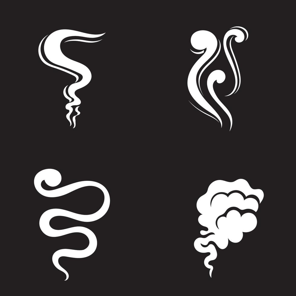 Ilustración de diseño de icono de vector de humo